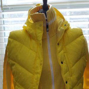 ski vest with sweater